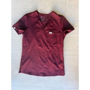 FIGS Technical Collection Scrub Top V-Neck Short Sleeve XXS